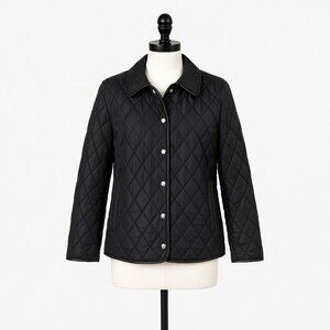 Coach Quilted Riding Jacket – Black, Size Small (EUC)